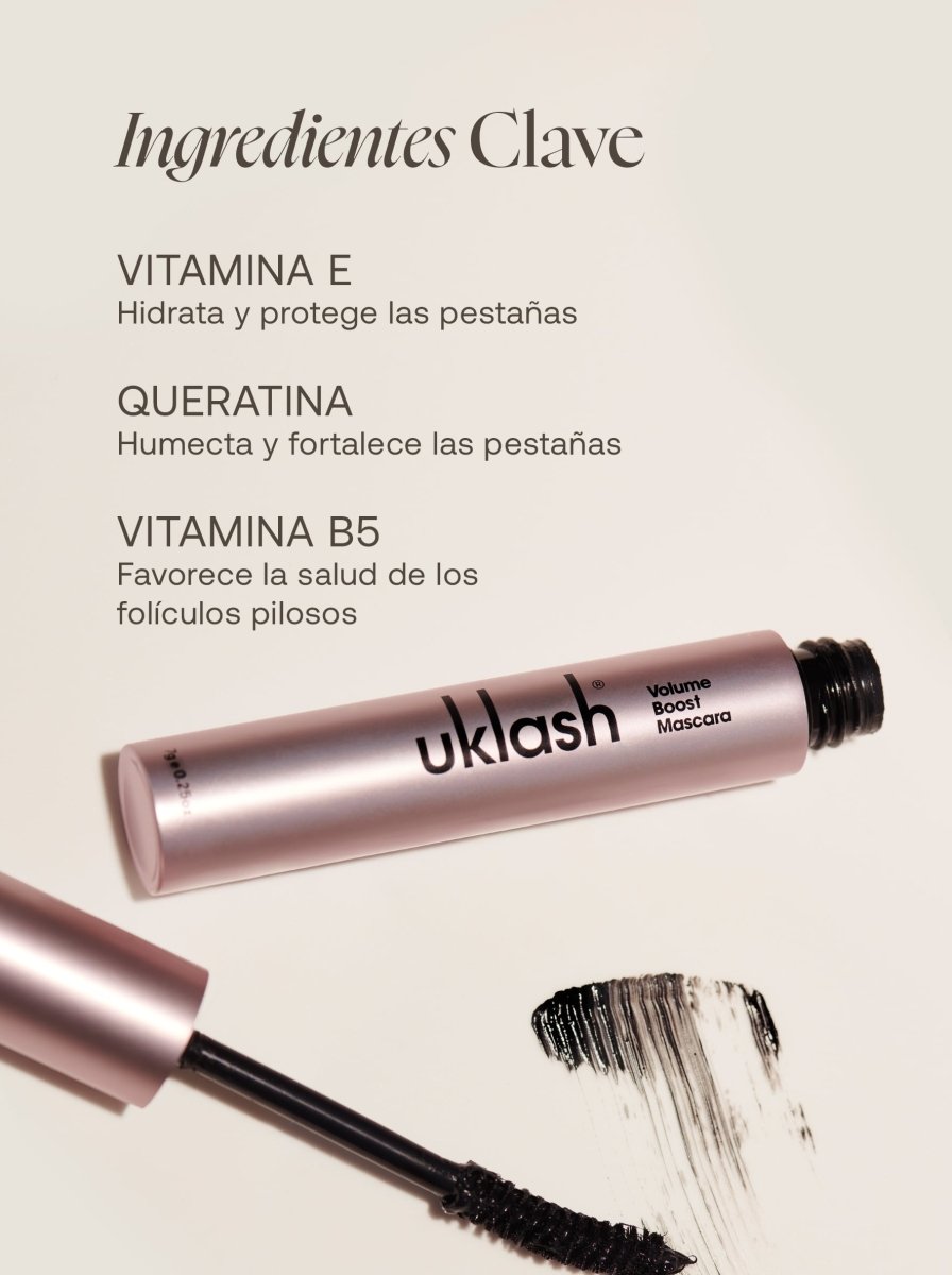 Set Sérum Complex Peptide para Pestañas + Máscara de Pestañas Volume Boost - UKLASH España