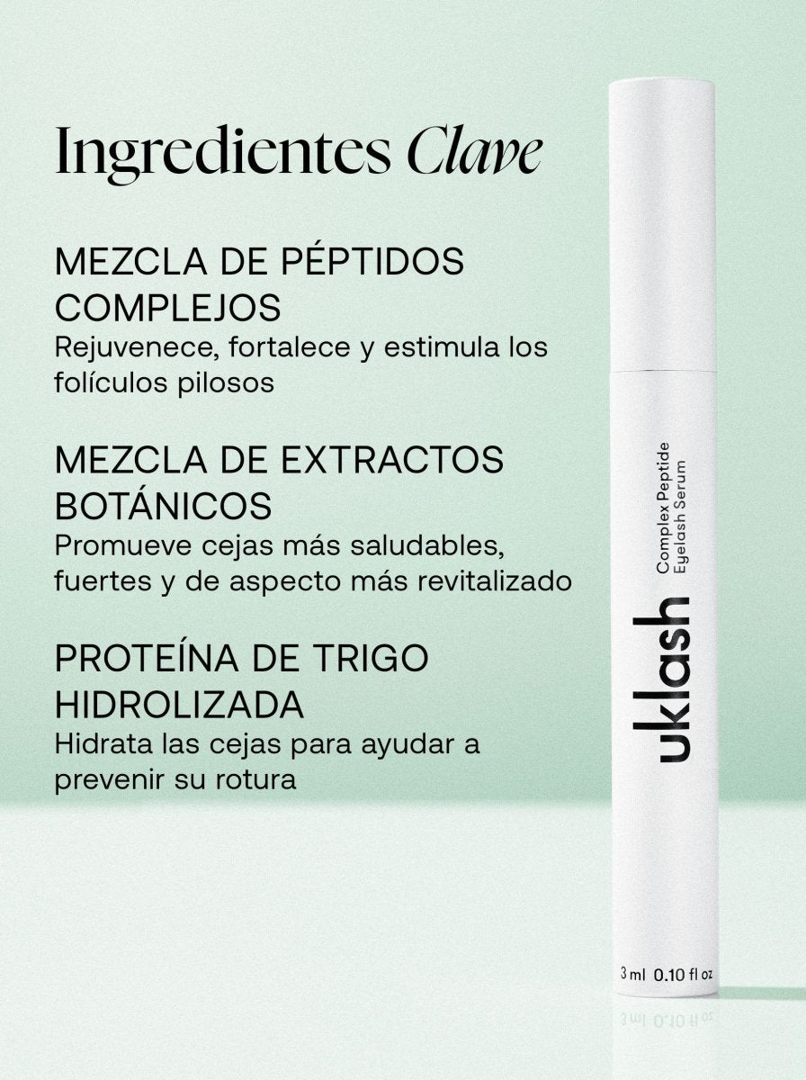 Set Sérum Complex Peptide para Pestañas + Máscara de Pestañas Lengthening - UKLASH España